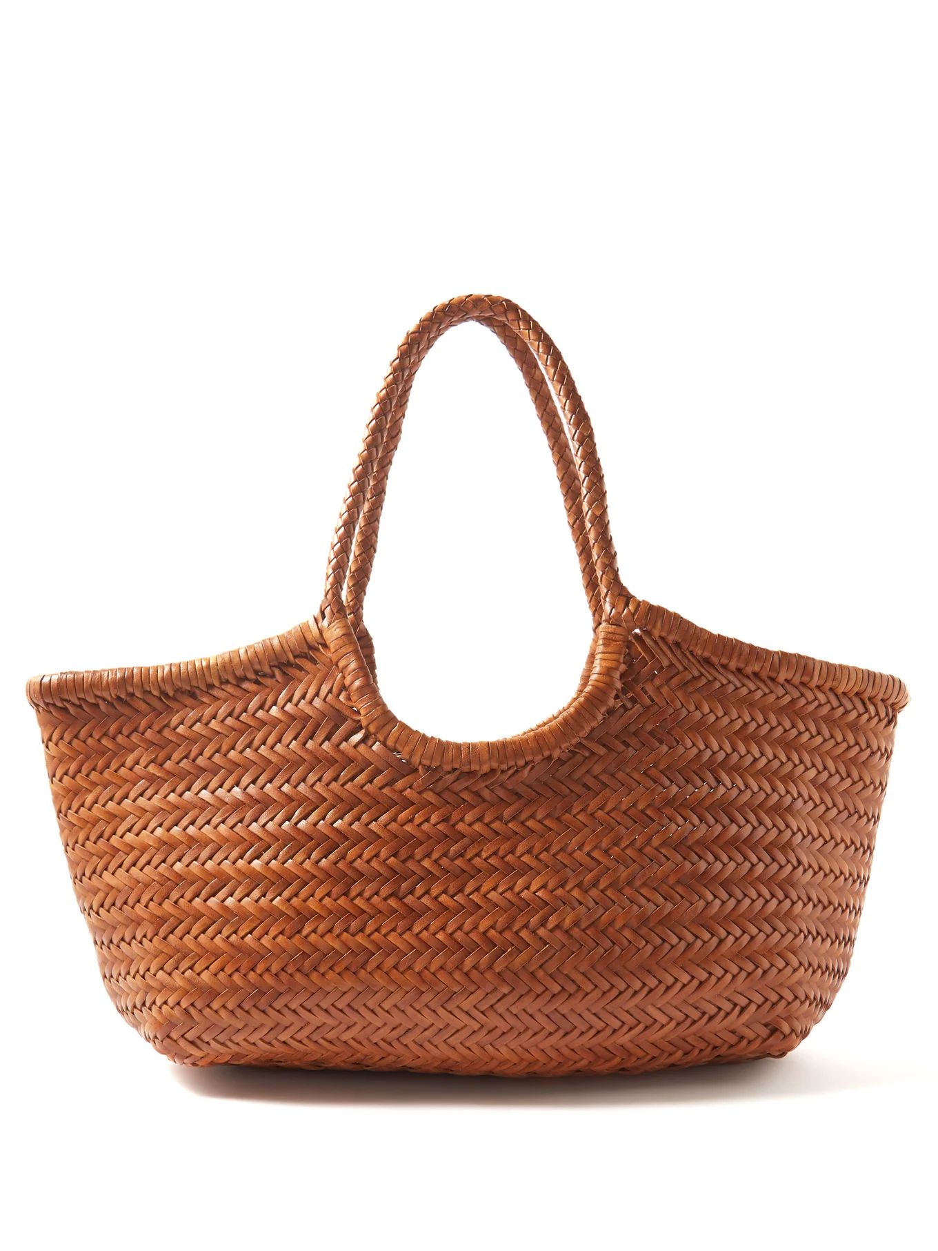 Nantucket woven-leather basket bag | Dragon Diffusion | Matches (US)