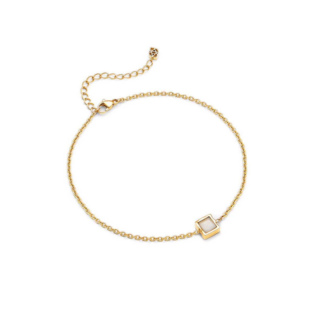 White Moonstone Little Luxe Bracelet (Gold) | Abbott Lyon