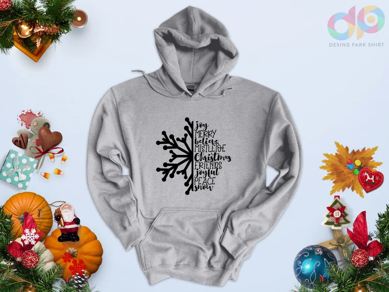 Snowflake Christmas Sweatshirt Winter Snowflake Sweater - Etsy | Etsy (US)