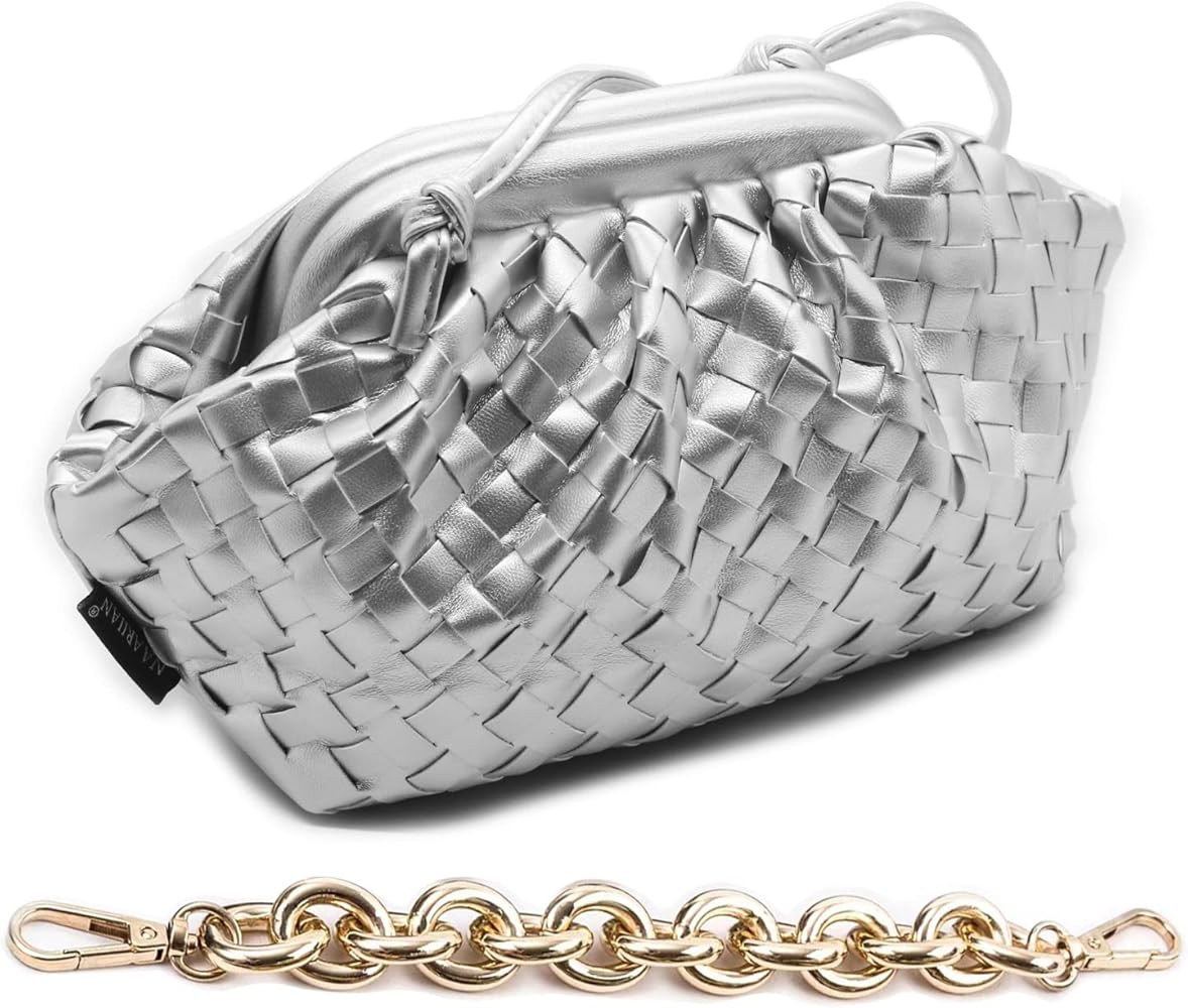 NAARIIAN Dumpling Bag,Clutch Purse for women Shoulder Bag Dupes Designer Cloud handbag PU Leather... | Amazon (US)
