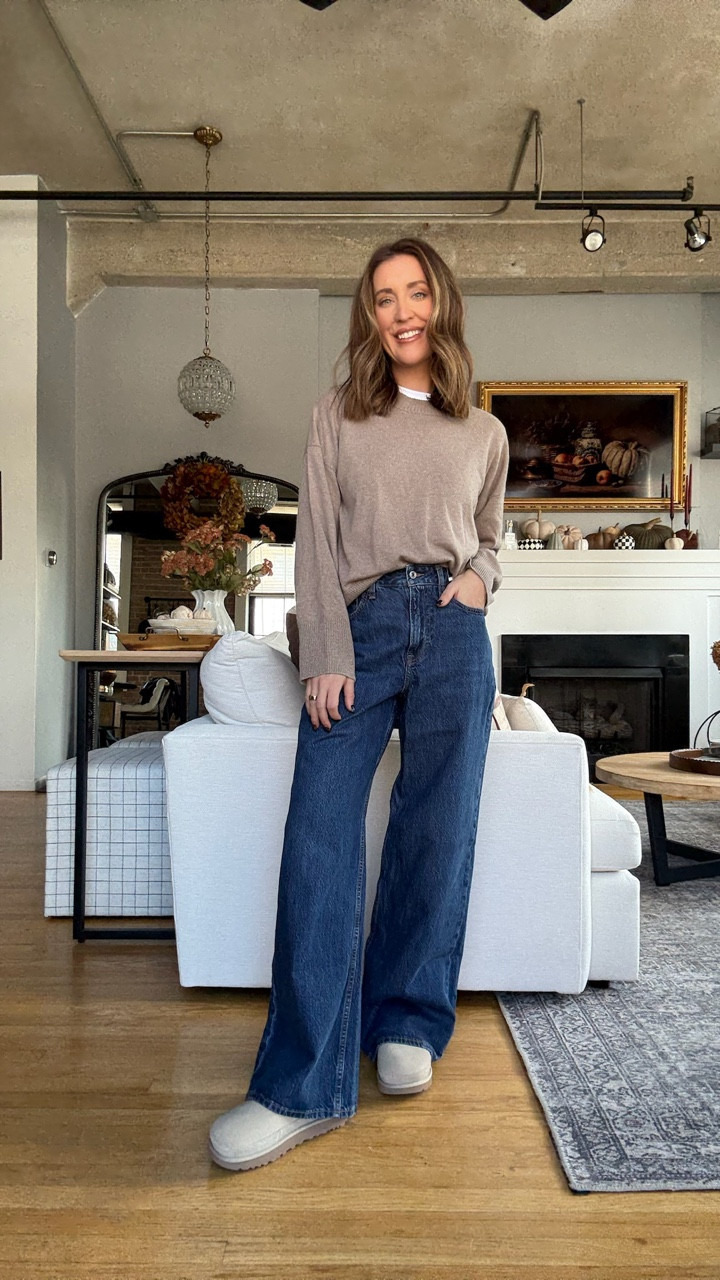 If you buy one thing from the Abercrombie sale it must be this sweater! So good and comes in a bunch of colors, I sized up one size. For the wide leg denim I recommend sizing down. 

 Abercrombie Fall Sale! Get 20% off + an extra 25% off with code AFLTK

#LTKFallSale #LTKSaleAlert #LTKStyleTip