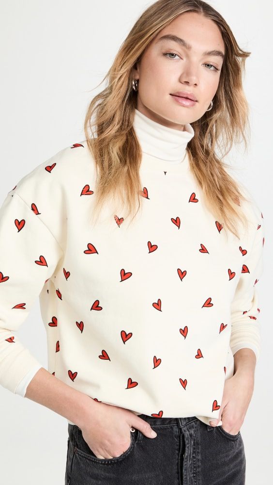 KULE The Oversized Heart Sweatshirt | Shopbop | Shopbop