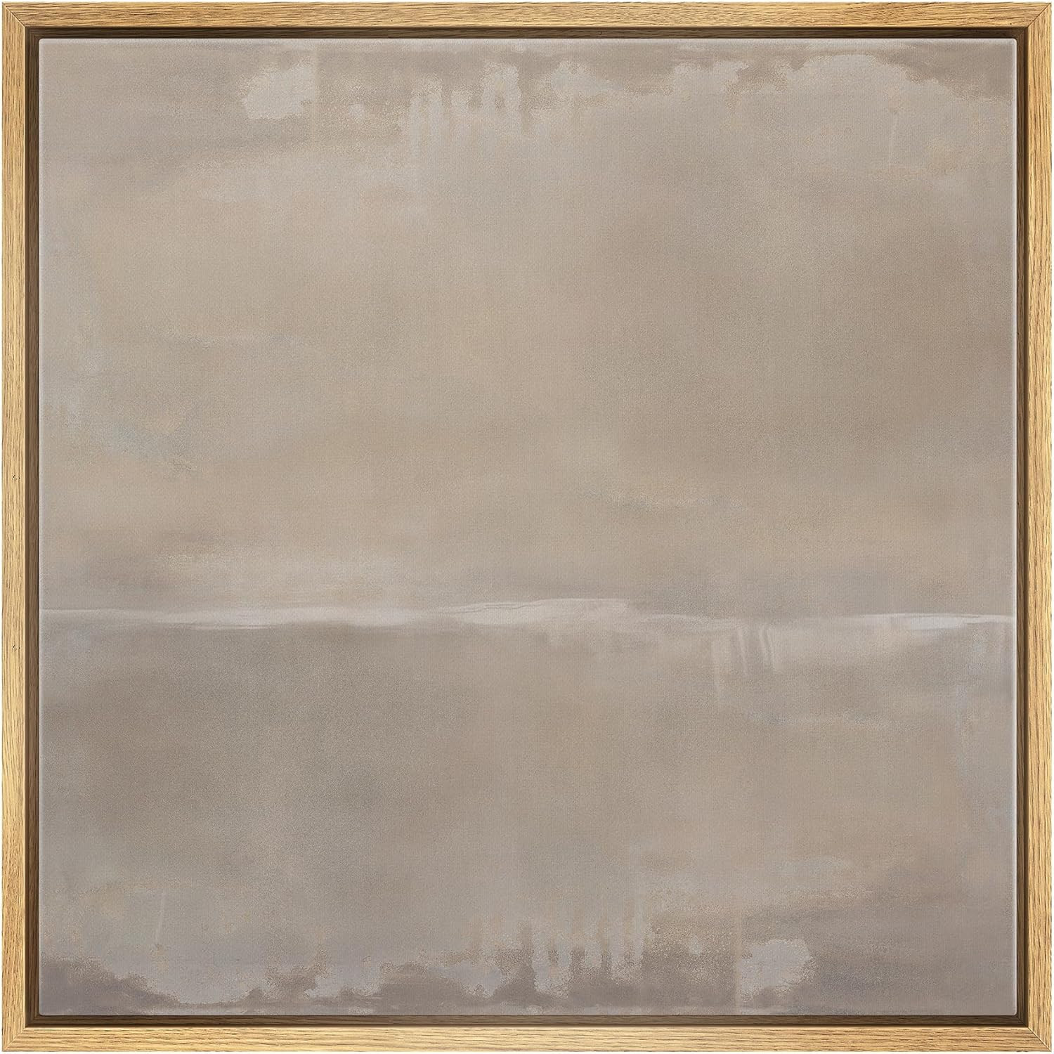 SIGNWIN Framed Canvas Print Wall Art Grey Neutral Abstract Soft Contemporary Illustration Modern ... | Amazon (US)