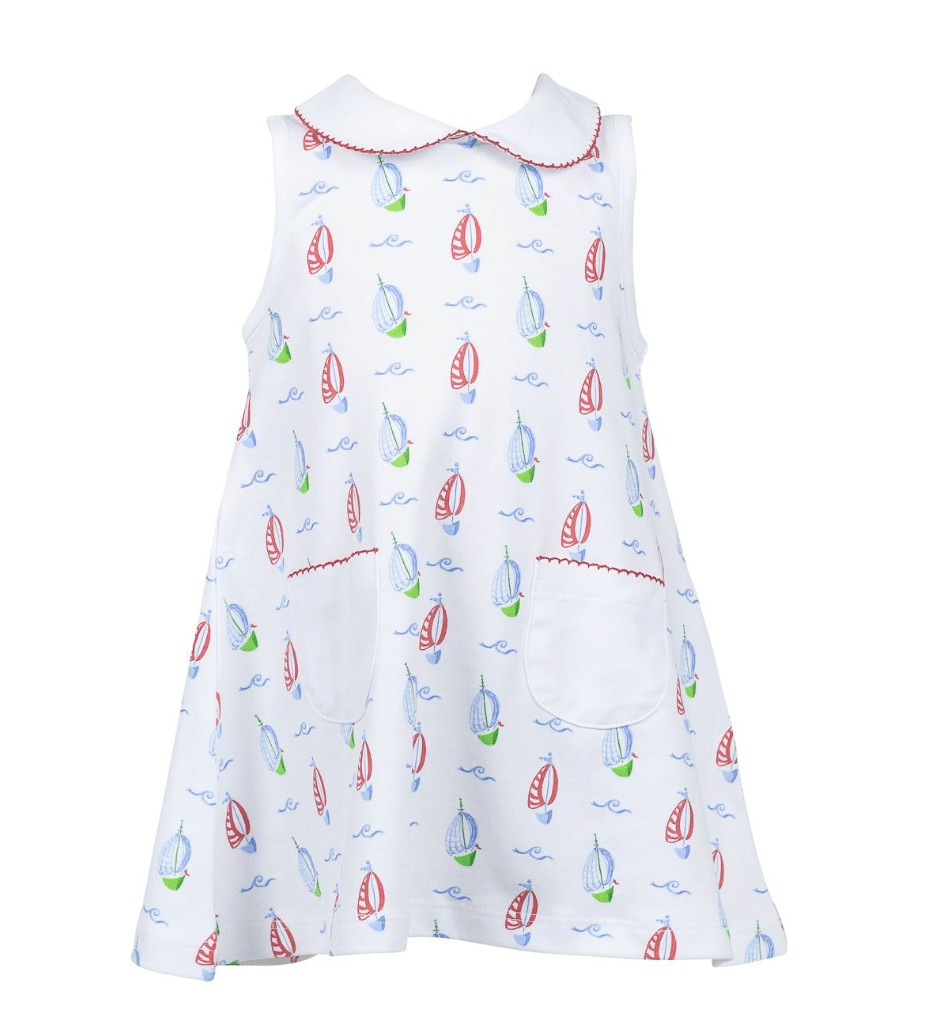 sawyer sailboats girl aline dress | Ellifox