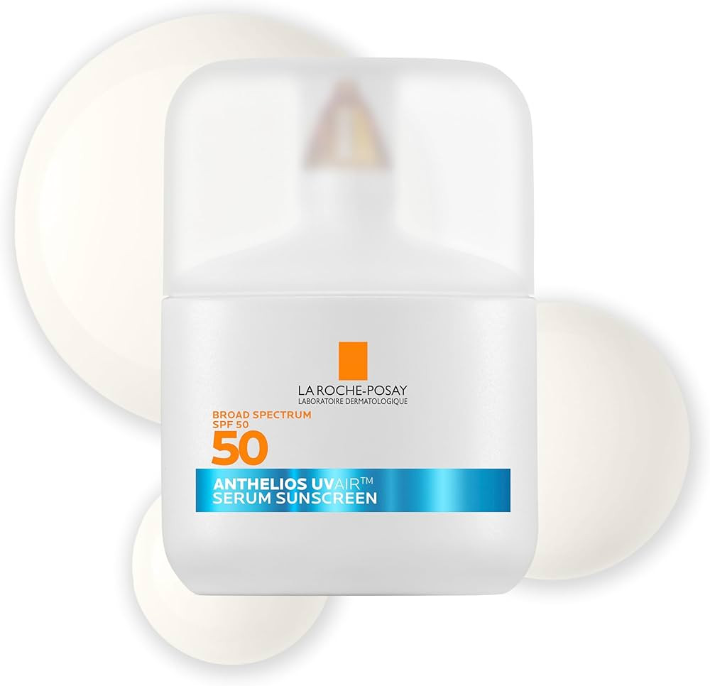 La Roche-Posay Anthelios UVAir Sunscreen Serum SPF 50 for Sensitive Skin, with Niacinamide, Hyalu... | Amazon (US)