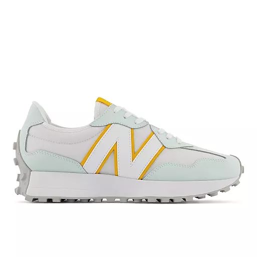 New Balance 327 sneakers in mint and orange | ASOS (Global)