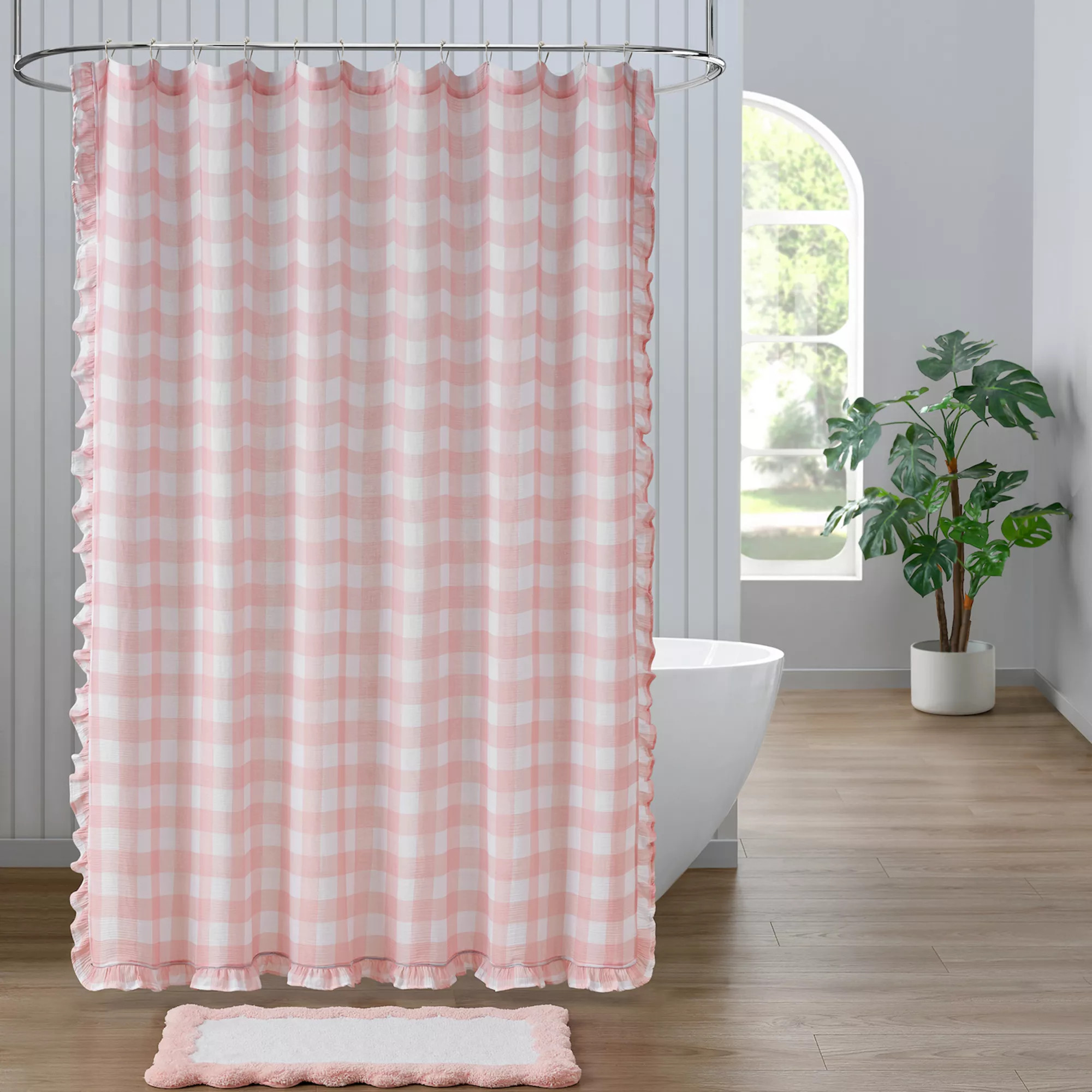 Caro Home Greta Gingham Shower Curtain | Kohl's