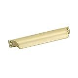 Amerock | Kitchen Cabinet Cup Pull | Matte Gold | 5-1/16 in (128 mm) Center-to-Center | Jolene | 1 P | Amazon (US)