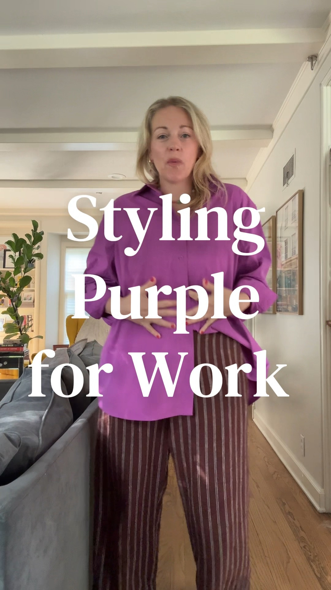 styling purple for the office

#LTKootd #LTKOver40 #LTKMidsize
