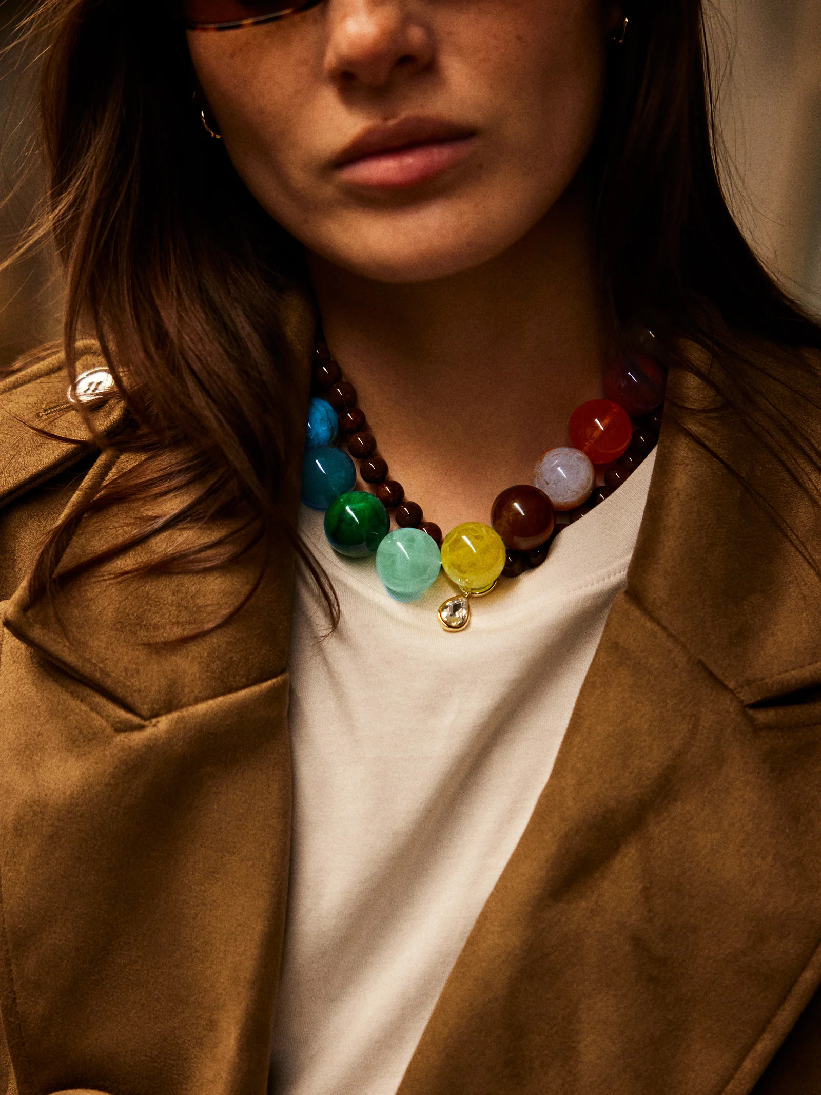 Jane Beaded Necklace - Rainbow | BaubleBar