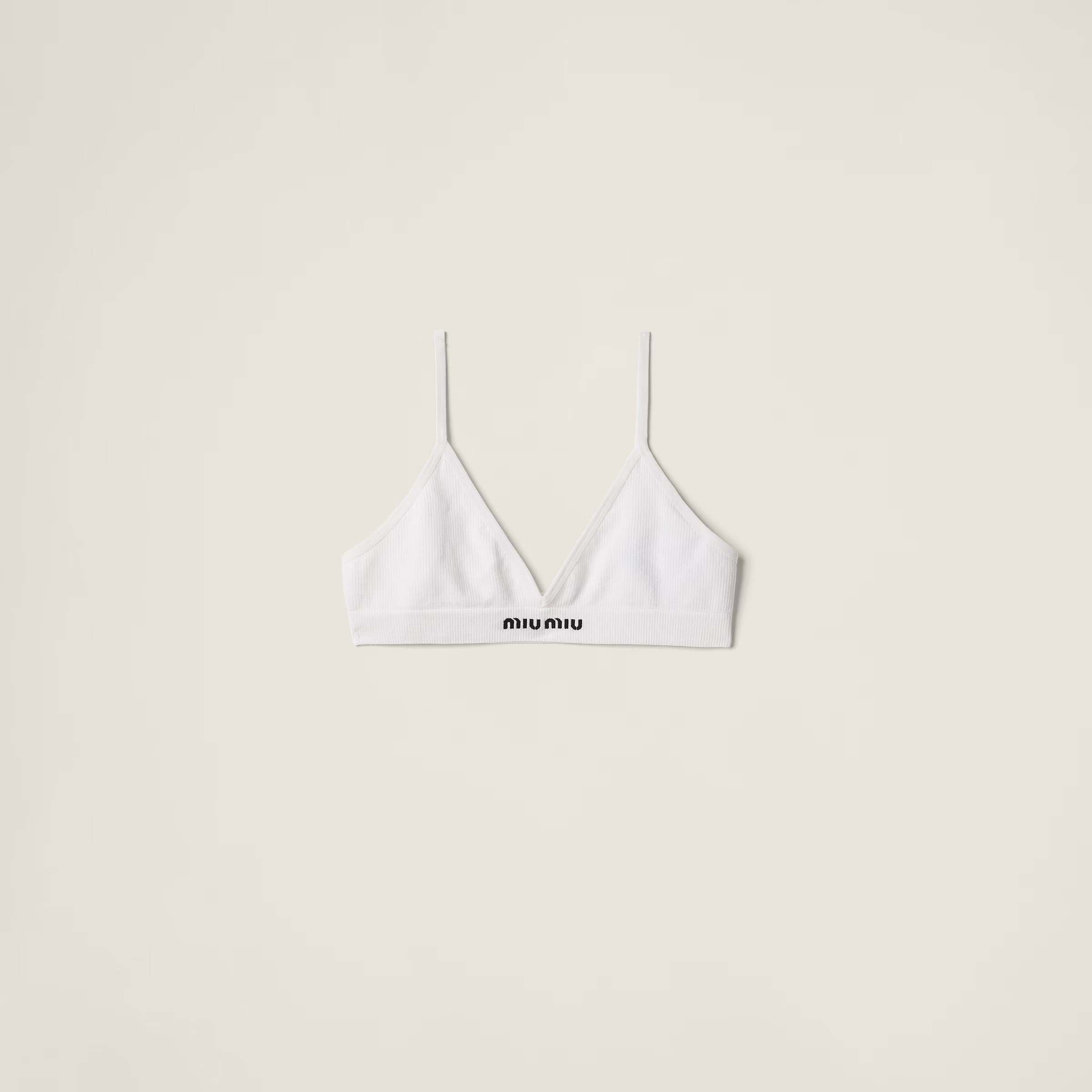 White Seamless Bra | Miu Miu | Miu Miu US