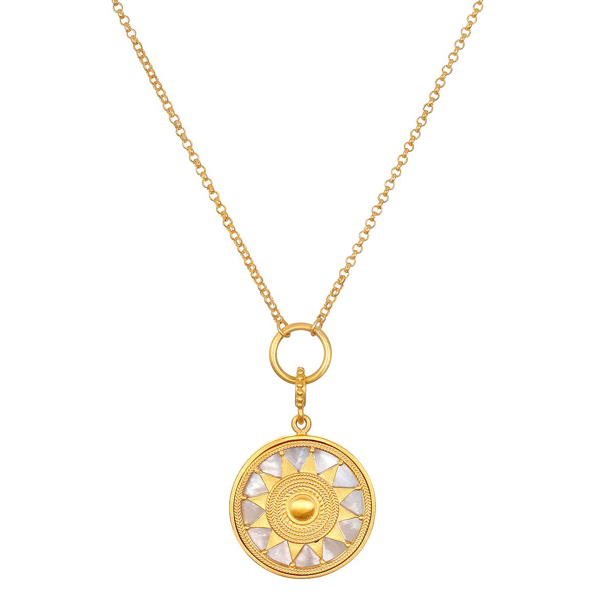 Inward Journey Pearl Mandala Necklace | Satya Jewelry