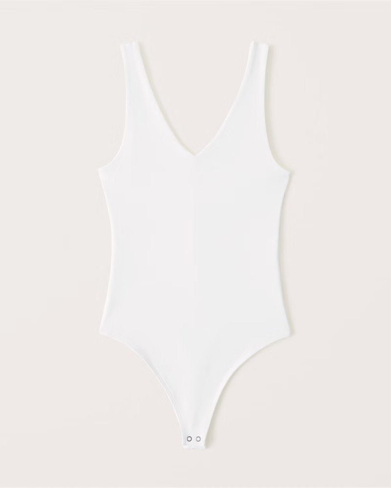 Double-Layered Seamless V-Neck Bodysuit | Abercrombie & Fitch (US)