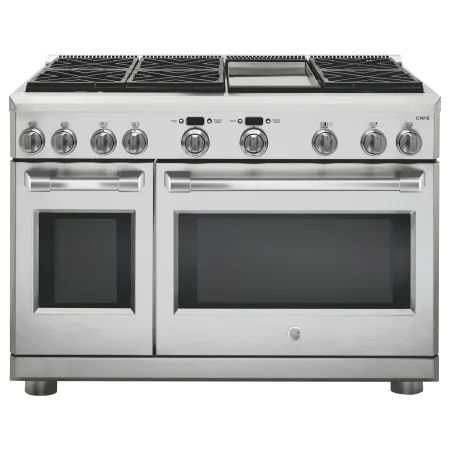 GE C2Y486SDLSS Stainless Steel 48 Inch Wide 8.25 Cu. Ft. Free Standing Gas Range with Griddle | Build.com, Inc.
