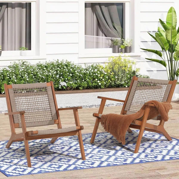 Kaetlin Acacia Outdoor Lounge Chair | Wayfair North America