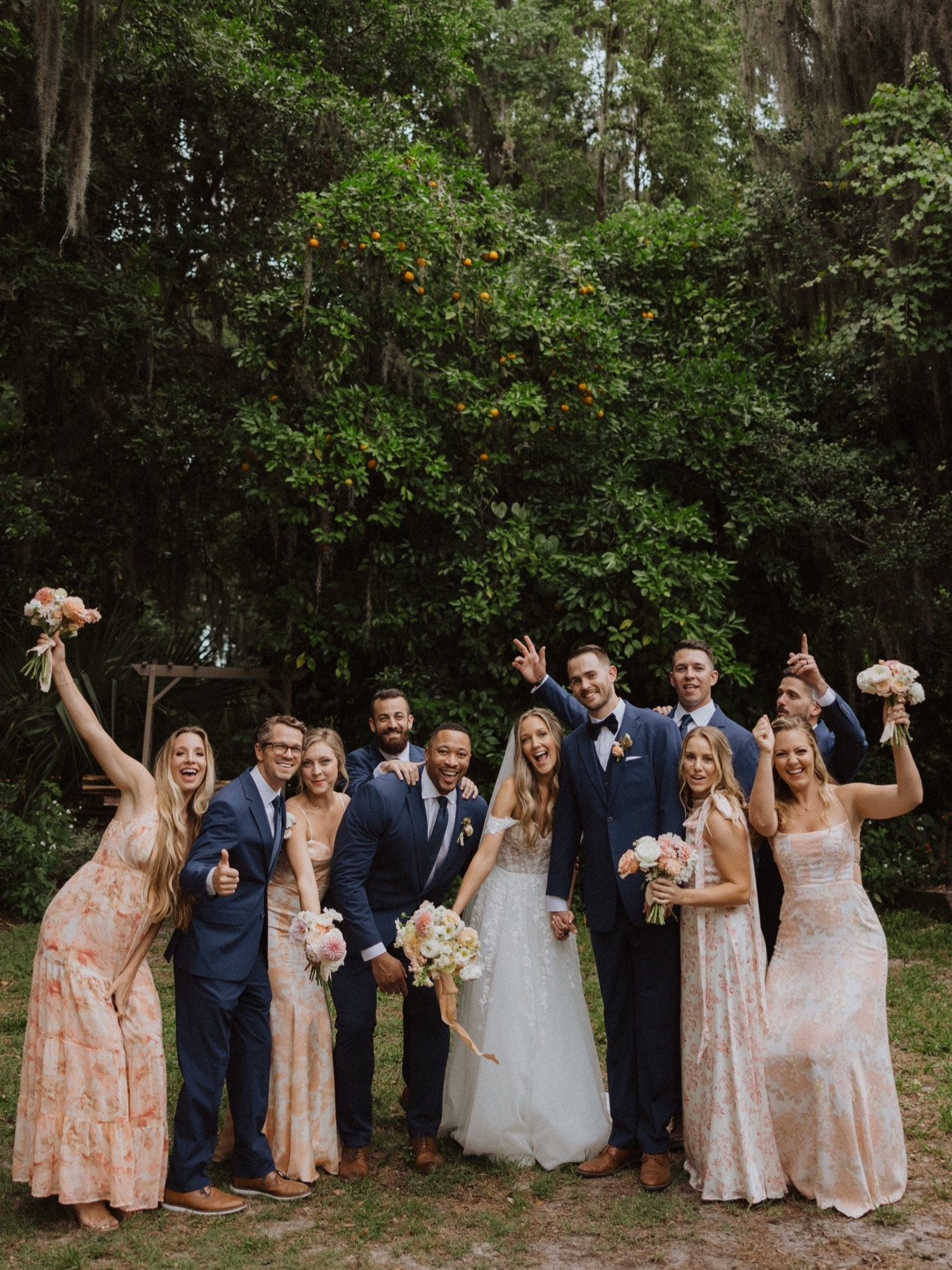 Peach, blush, and bright navy blue for the bridal party at our wedding. 🌸

#LTKstyletip #LTKwedding #LTKmens