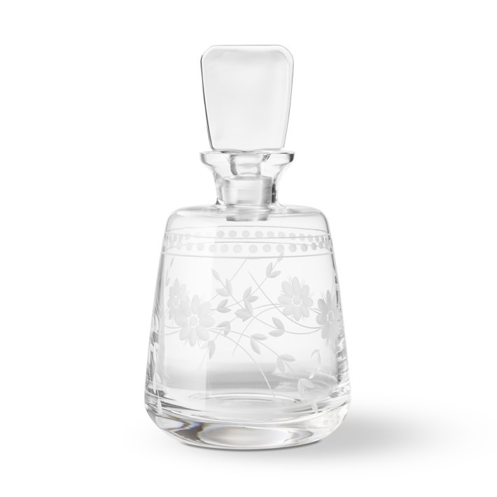 Vintage Etched Spirit Decanter | Williams-Sonoma