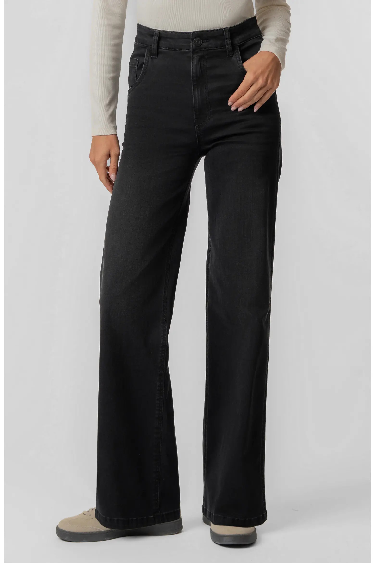 KUT from the Kloth Jodi Fab Ab High Waist Relaxed Straight Leg Jeans (Women) | Nordstrom | Nordstrom