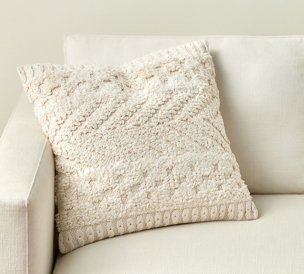 Goss Handwoven Silk Pillow | Pottery Barn (US)