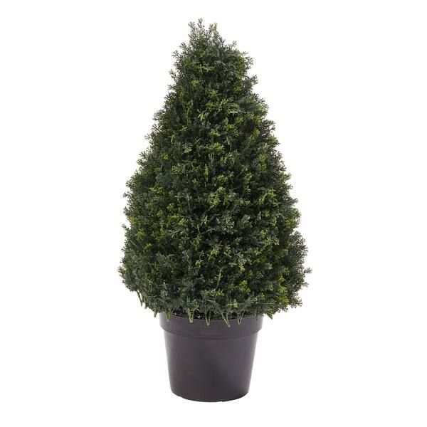 Pure Garden 37-inch Artificial Cypress Topiary - Overstock - 27741501 | Bed Bath & Beyond