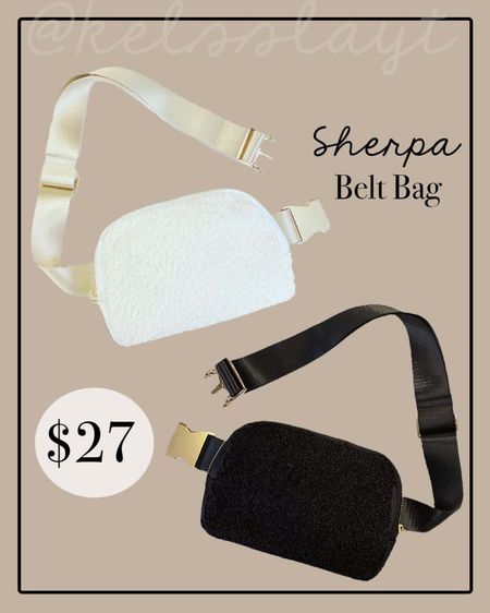Lululemon dupe, sherpa belt bag 

#LTKunder50 #LTKitbag #LTKSeasonal