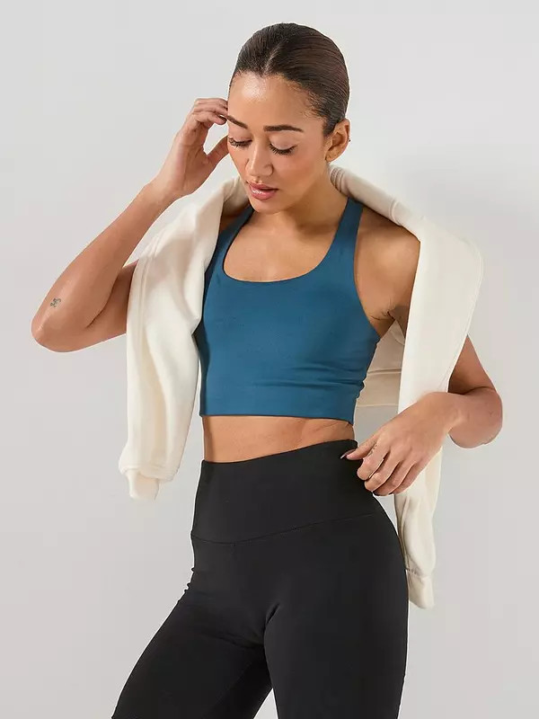 Girlfriend Collective Womens Training Paloma Bra - Blue | Very (UK)