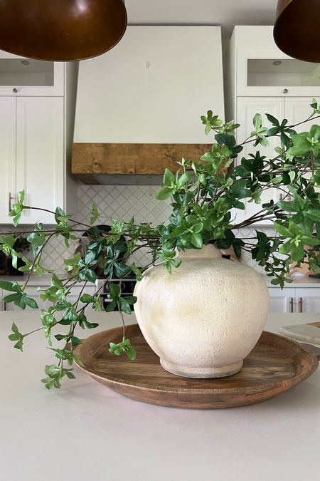 Fresh greenery look on the kitchen island. Love these faux stems! 
Kitchen inspiration 

#LTKhome