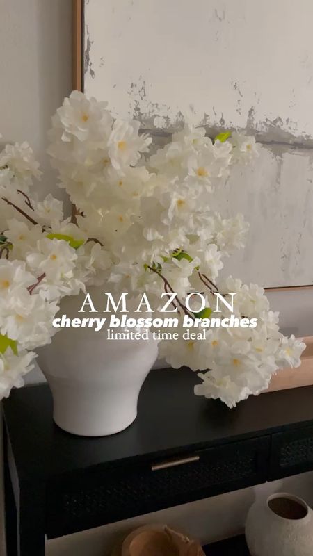 33% off right now on these faux cherry blossom branches! They come in a pack of 4 stems! 

home decor, our everyday home, Area rug, home, console, wall art, swivel chair, side table, sconces, coffee table, coffee table decor, bedroom, dining room, kitchen, light fixture, amazon, neutral decor, budget friendly, affordable home decor, home office, tv stand, sectional sofa, dining table, dining room

#LTKhome #LTKsalealert #LTKVideo