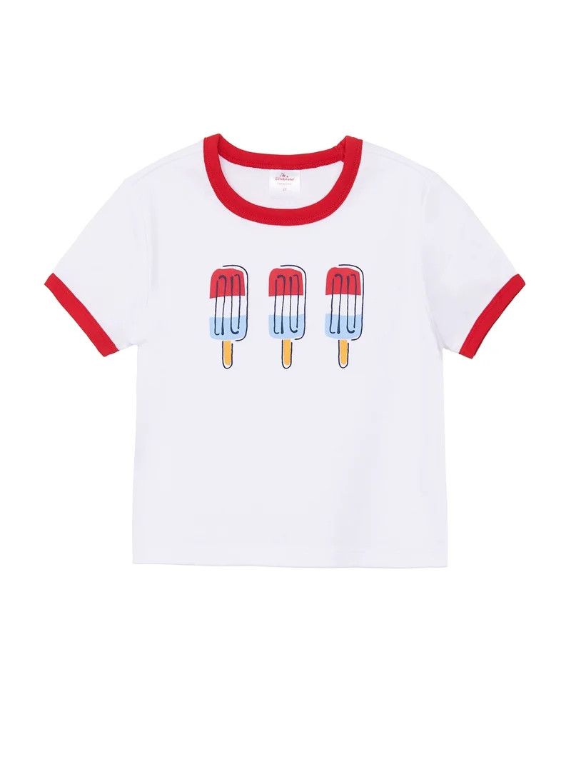 Way to Celebrate Toddler Americana Short Sleeve Tee, Sizes 12M-5T | Walmart (US)