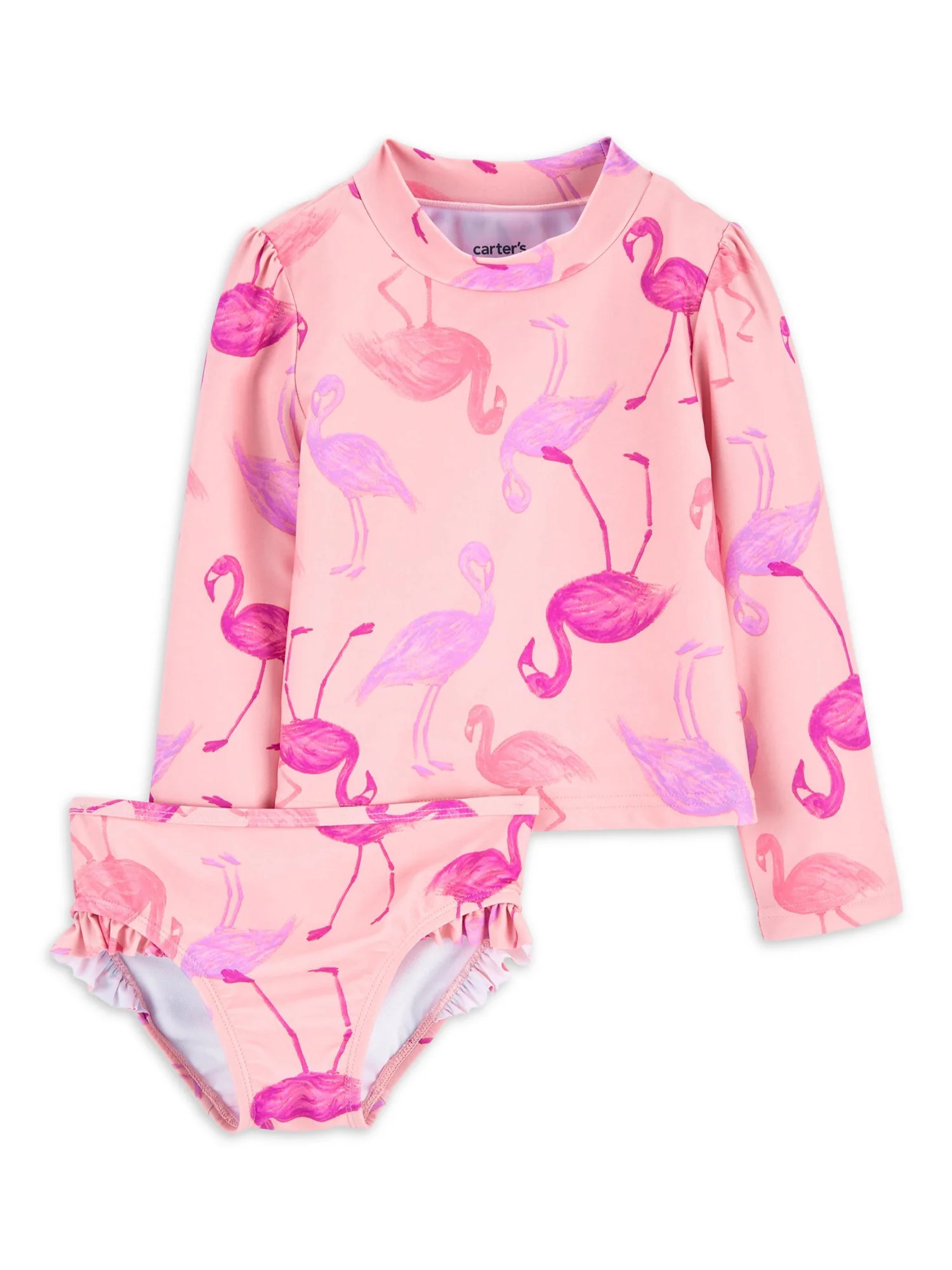 Carter's Child of Mine Toddler Girl Rash Guard Swimsuit Set, Sizes 12M-5T | Walmart (US)