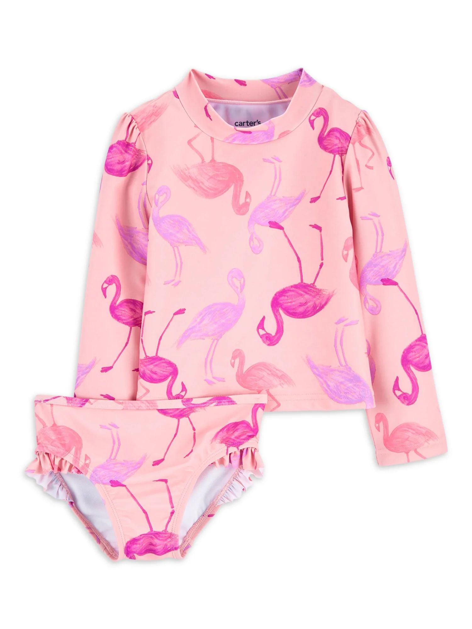 Carter's Child of Mine Toddler Girl Rash Guard Swimsuit Set, Sizes 12M-5T - Walmart.com | Walmart (US)