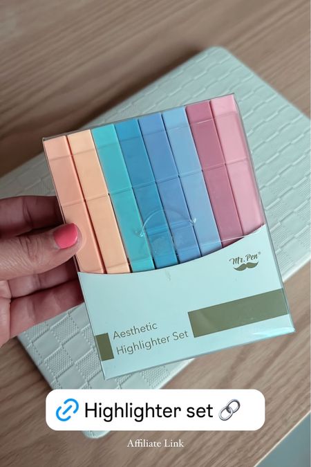 This new highlighter set I purchased on Amazon has the perfect aesthetic and has great colors! I bought mine to keep in my Bible.  this would make a great add-on gift for a teacher, close, friend, teen daughter, etc.  even better is currently on sale for 30% off!

#LTKSaleAlert #LTKGiftGuide #LTKTravel