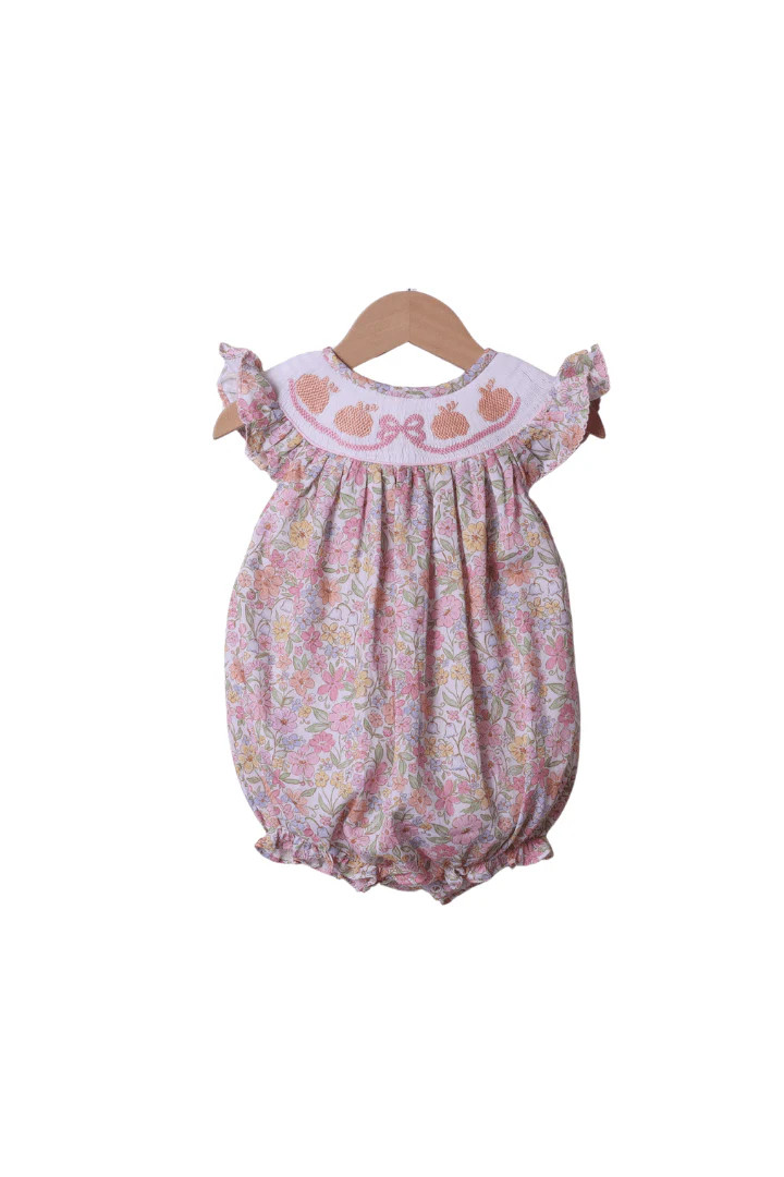 Smocked Sweet Fall Pumpkin Bubble | The Smocked Flamingo