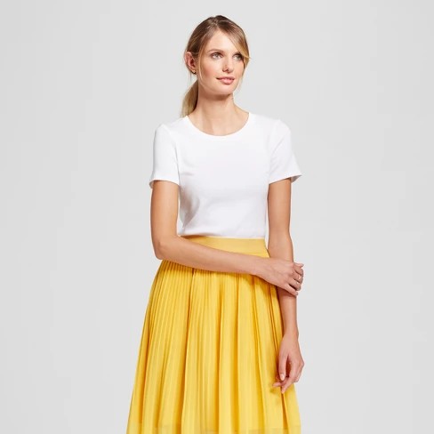 Women's Regular Fit Fitted Short Sleeve Crew T-Shirt - A New Day™ | Target