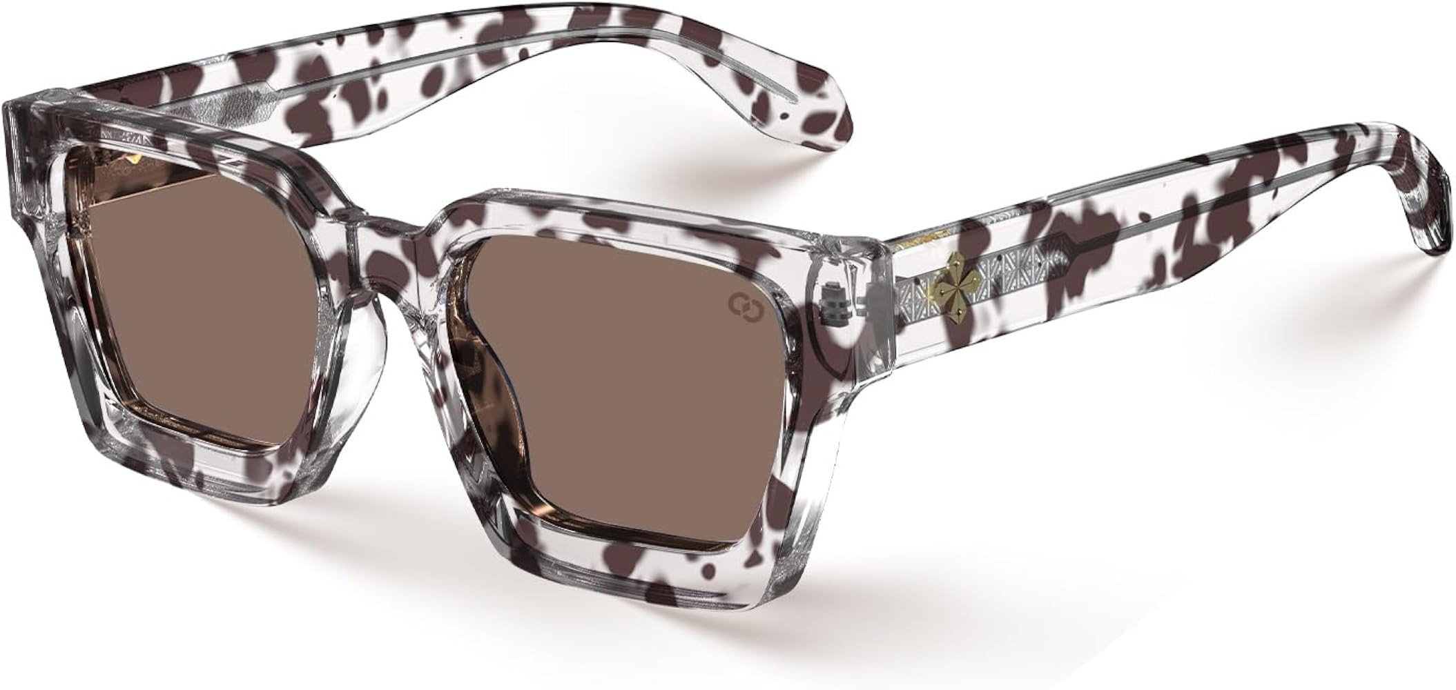 VISOONE Fashion 100% UV400 Protection Rectangle Sunglasses for Women Men | Amazon (US)