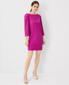 Click for more info about Eyelet Boatneck Shift Dress