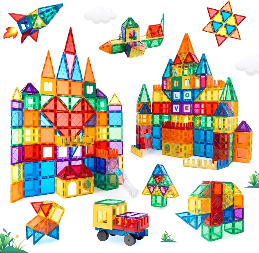 Magnetic Tiles for Kids, 85 PCS 3D Magnetic Blocks STEM Magnetic Building Blocks, Learning Educat... | Amazon (US)