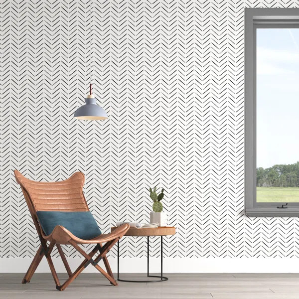Duell Peel & Stick Geometric Roll | Wayfair North America