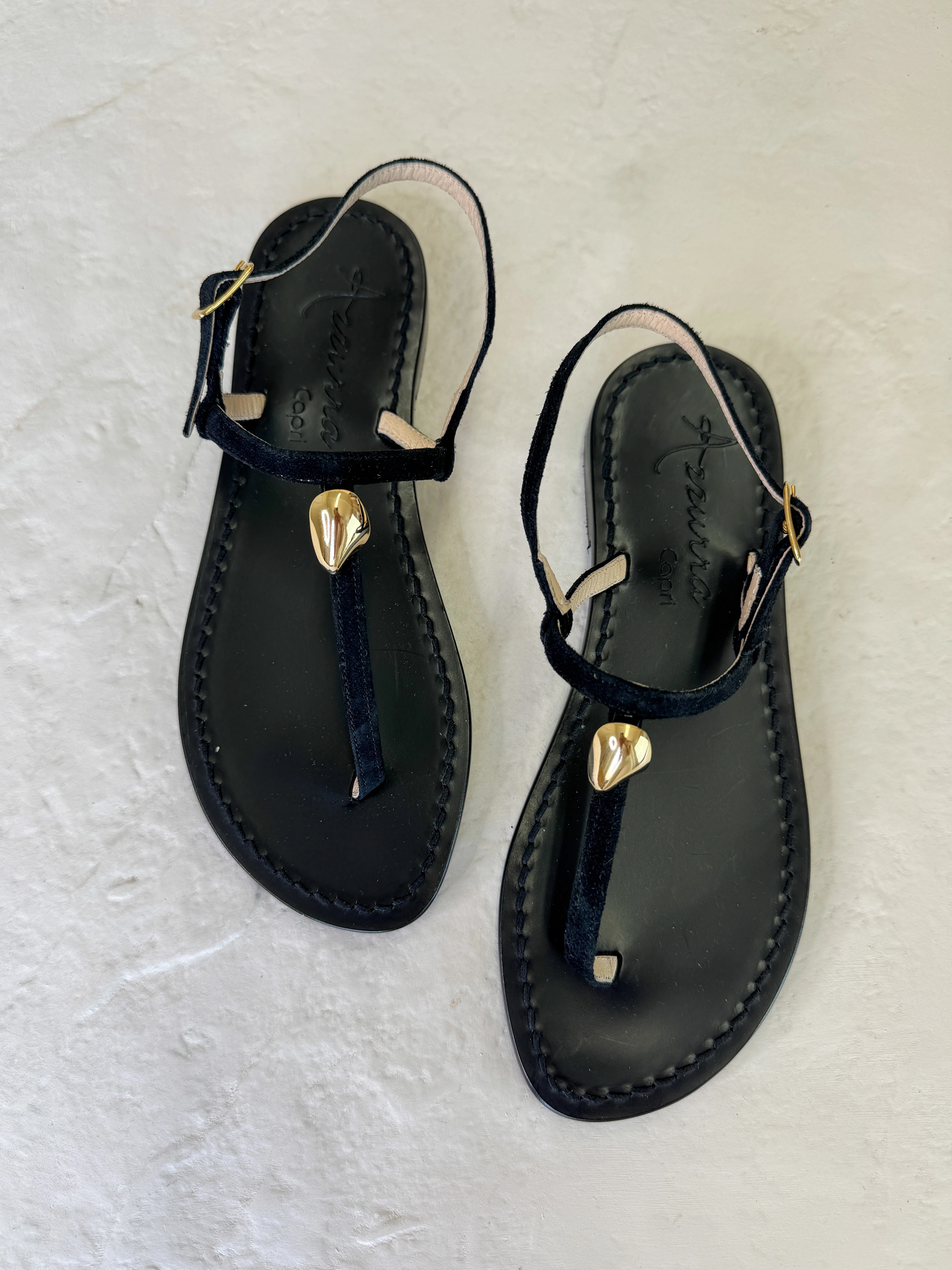 Amara Nero Sandals | Azzurra Capri