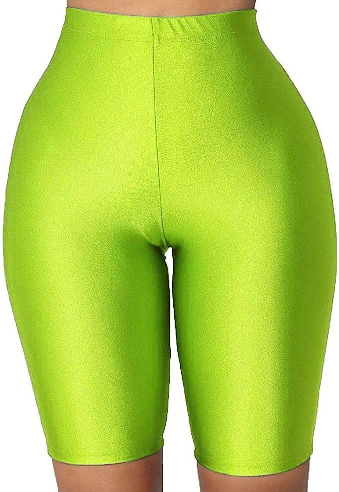 PESION Women's Active Biker Yoga Shorts/Pants, Sexy Spandex Boyshort | Amazon (US)