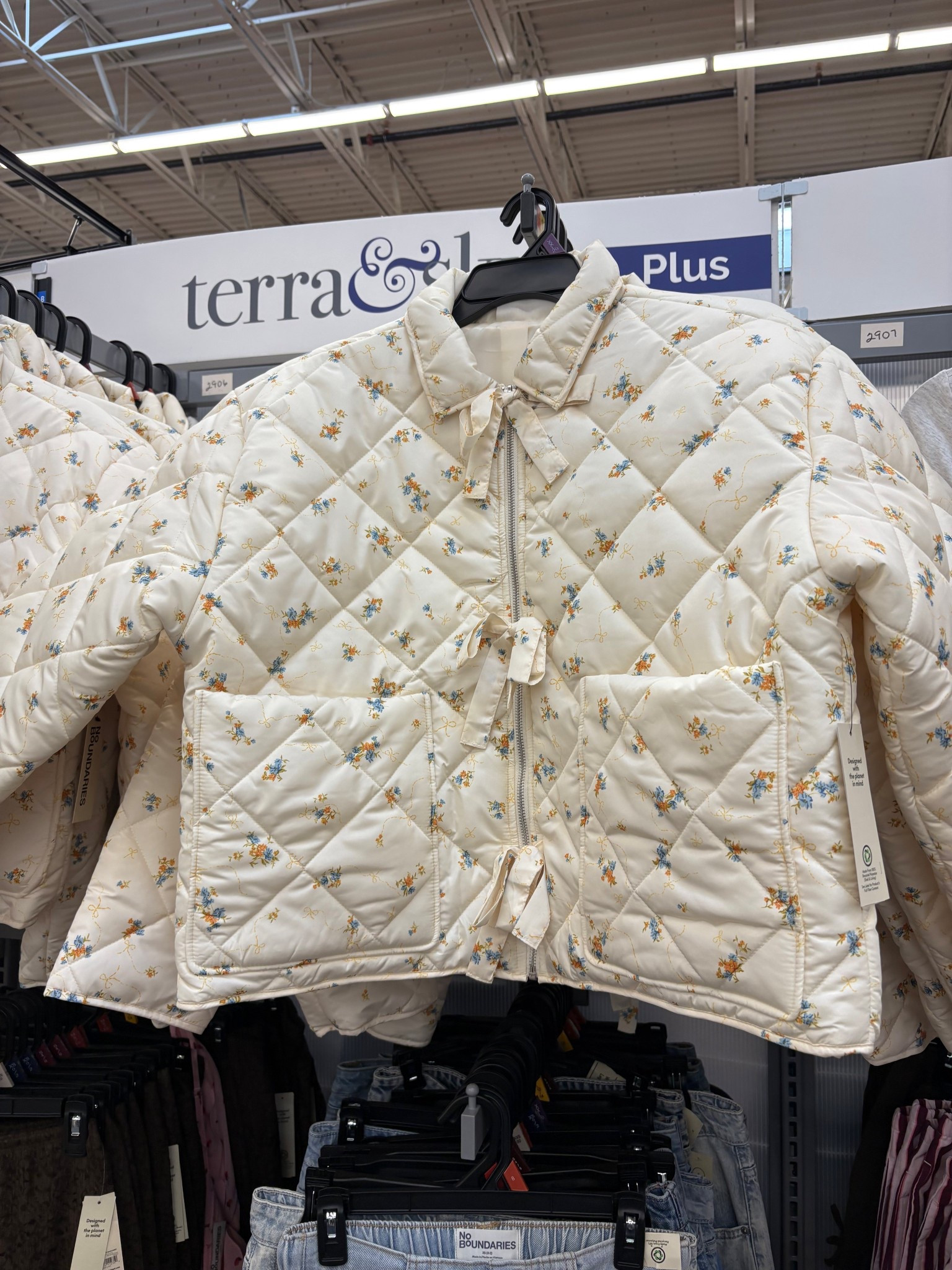 @walmart Spring finds! Add a cozy layer to your spring outfit. Puffer style look, bow details and pockets. Under $30! 

#LTKSeasonal