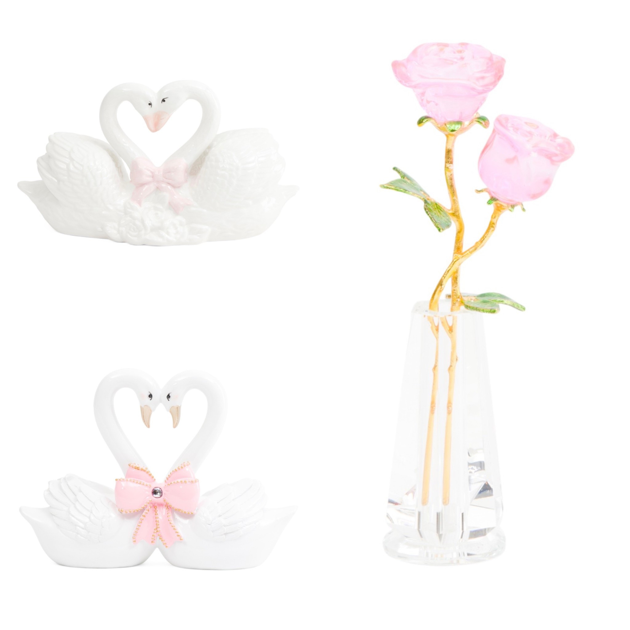Sweet swan and crystal rose decor 🦢🩷

#LTKValentine #LTKHome #LTKSeasonal