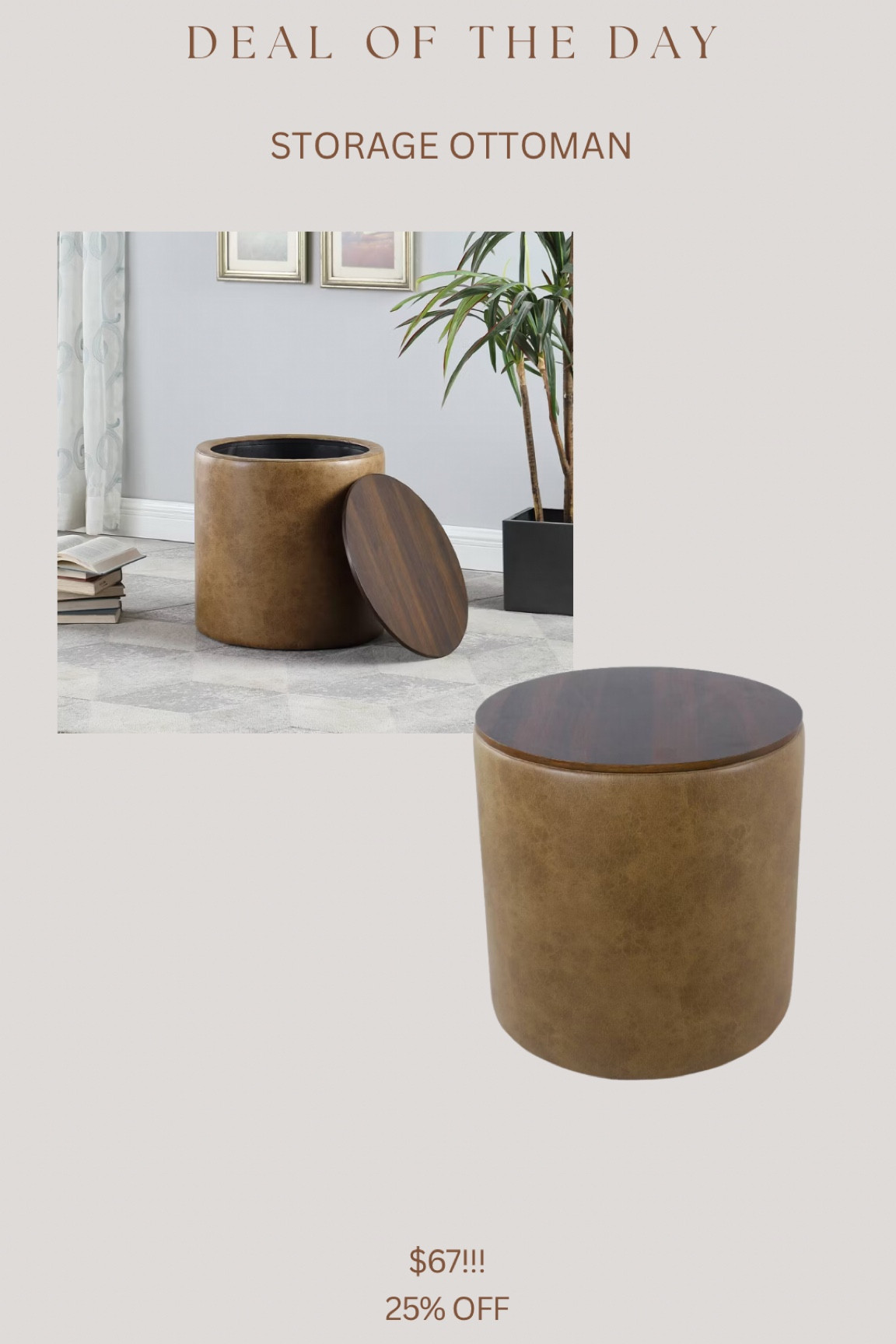 New target faux leather storage ottoman! I love the look & texture of this! 😍

#LTKFindsUnder100 #LTKSaleAlert #LTKHome