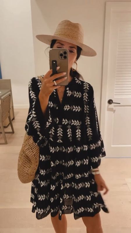 Hawaii outfit, vacation style, coverup, black dress, straw hat, accessories, StylinByAylin 

#LTKSeasonal #LTKstyletip #LTKswim