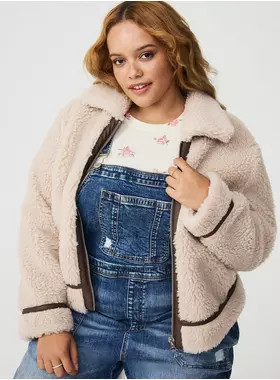Sherpa Aviator Jacket | Torrid (US & Canada)