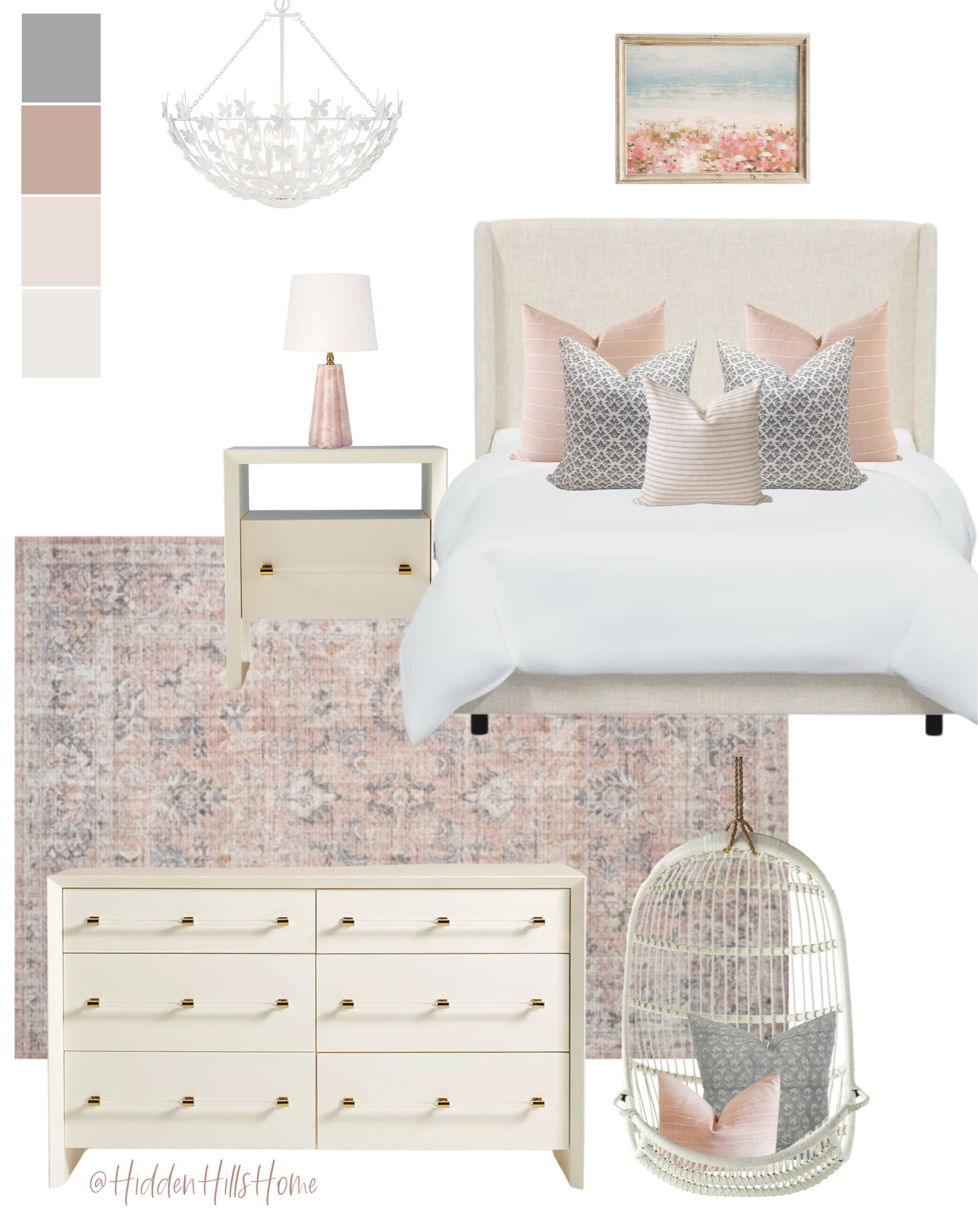 Girls bedroom decor, teen girls room decor,  girls bedroom mood board #girlsbedroom 

#LTKsalealert #LTKhome