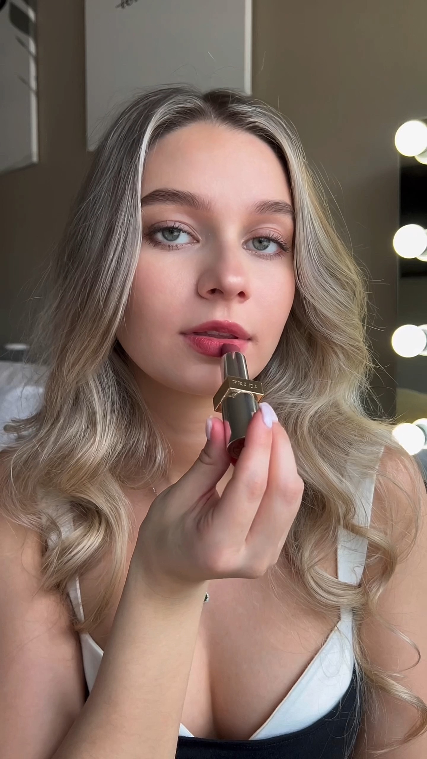 Prada sent me these lipsticks. I absolutely love them. They have a magnetic closure and they are refillable! How cool! 💋💄 I am wearing my current most favorite reformation dress and did heatless curls 

#LTKGiftGuide #LTKVideo #LTKMostLoved