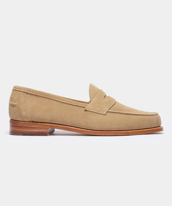 Todd Snyder x Sanders Edwin Loafer in Milkshake Suede | Todd Snyder