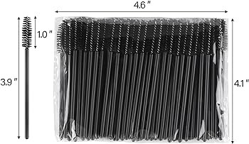 BTYMS 100 Pcs Disposable Eyelash Spoolies Brush Mascara Applicator Lash Wand Lashes Brush Eyebrow... | Amazon (CA)
