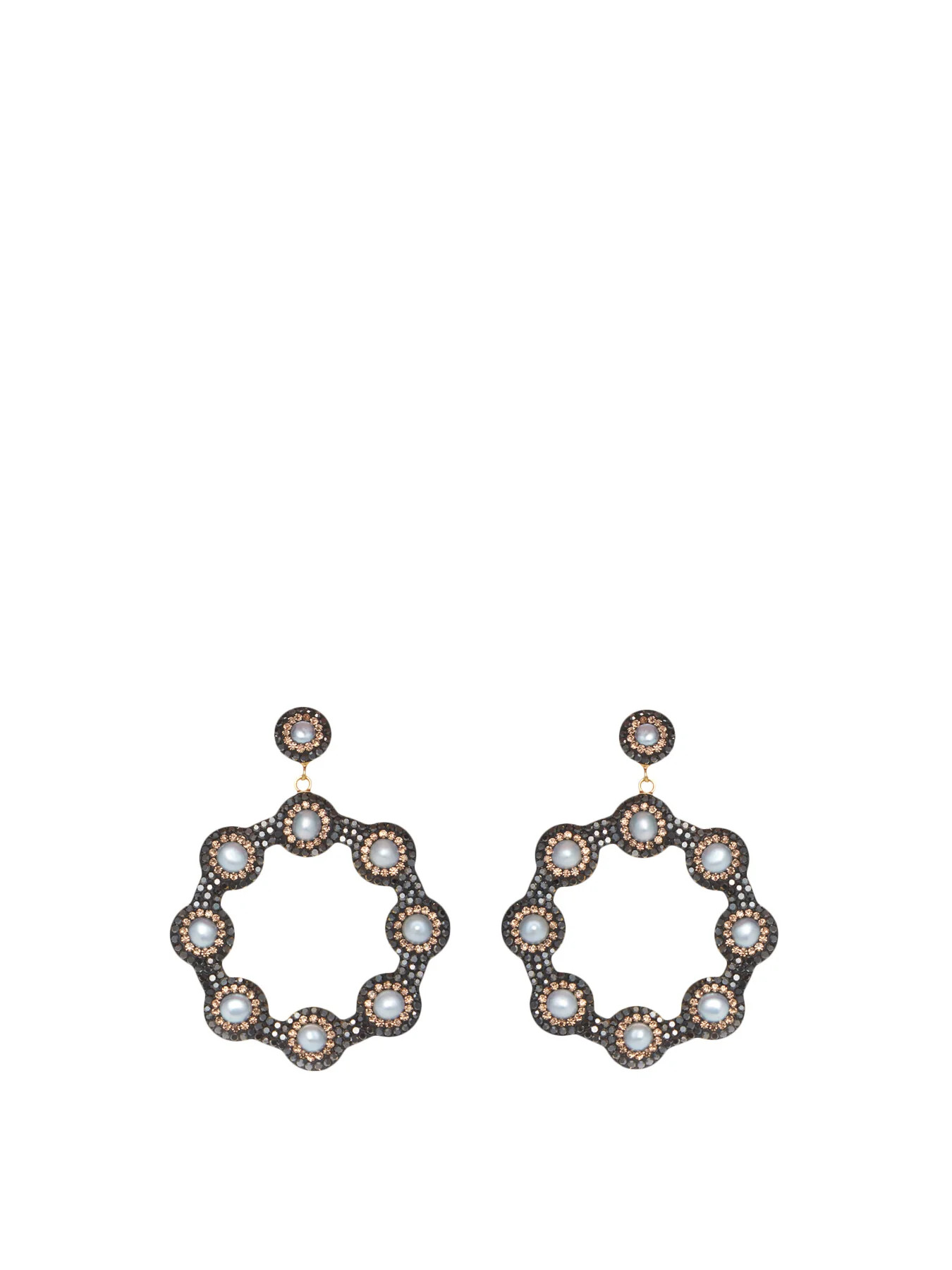 Baroque Pearl Hoop Earrings | Fenwick UK